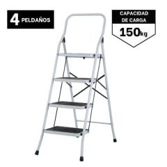 Escalera Tubular 4 Peldaños Pretul