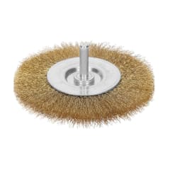 Escobilla circular 4'' alambre fino para taladro. truper