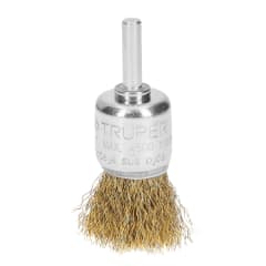 Escobilla tipo copa 1'' alambre grueso para taladro. truper