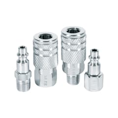 Juego de 2 conectores y 2 acoples para compresora, Pretul