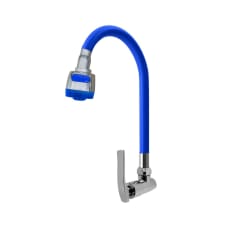 Llave caño de lavadero flexible para pared doble chorro C&A