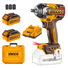Llave de impacto 500nm 2 baterías 4ah Ingco