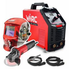 Soldadora Inverter 240ARC WARC + Amoladora Esmeril angular 4.5