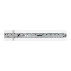 Regla 15 cm de acero inoxidable de bolsillo, Truper