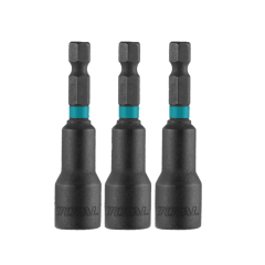 Set dados magnéticos 1/4'' hex 10mm X65mm 3pzs industrial Total
