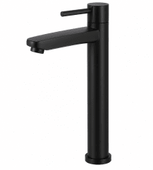 Llave alta para lavatorio de mueble amalfi negro 30 cm Valmax