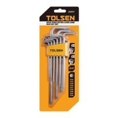 Set 9 llaves largas torx t10-t50 Tolsen