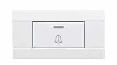 Pulsador timbre blanco Cubull A3-001