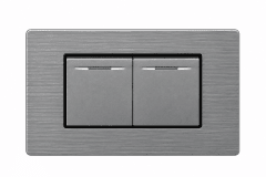 Interruptor doble gris Cubull A5-007