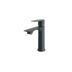 Llave de lavatorio mueble recto negro C&A