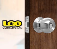 Cerradura tipo bola baño acero inoxidable LGO