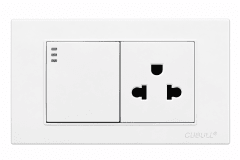Interruptor mixto blanco Cubull L3-027