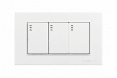 Interruptor triple blanco Cubull L3-009