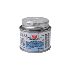 Pegamento rain r -shine 2 oz azul para tuberías de pvc Oatey