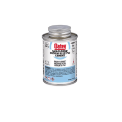 Pegamento rain r -shine 4 oz azul para tuberías de pvc Oatey