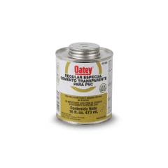 Pegamento para pvc transparente 16 oz 473 ml Oatey