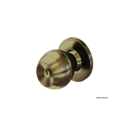 Cerradura tipo bola baño bronce antiguo C&A