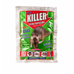 Veneno cebo roedores verde 40gr Killer