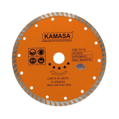 Disco diamantado turbo 7'' concreto Kamasa