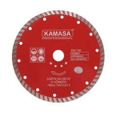 Disco diamantado turbo 7'' ceramica Kamasa