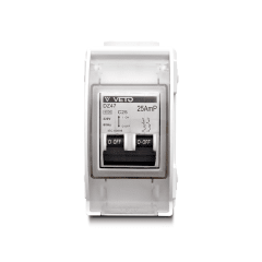 Interruptor Termomagnético 220V / 25A con Caja IP65 para Exteriores Veto