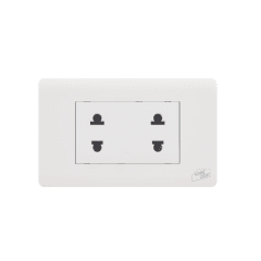 Tomacorriente doble p/empotrar deluxe Home light