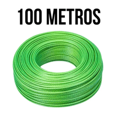 Rollo de cable acerado con forro 100mt C&A