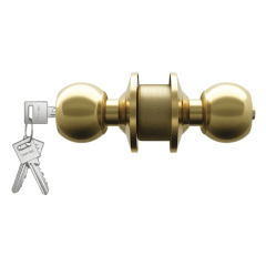 Cerradura tipo bola dormitorio bronce pulido Travex