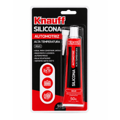 Silicona automotriz alta temperatura c/rojo 50G Knauff