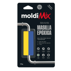 Masilla epóxica moldeable verde 27gr. Moldimix