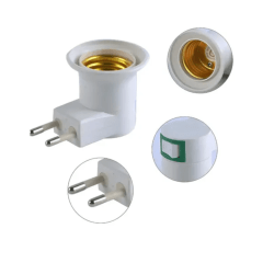 Socket enchufe + interruptor foco E27 Comercial
