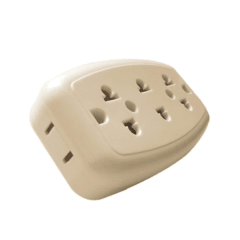 Adaptador multiple con 4 tomas Home Light