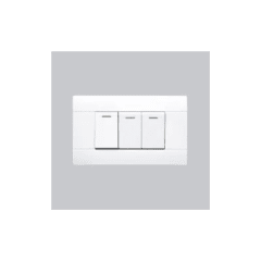 Interruptor triple blanco Cubull