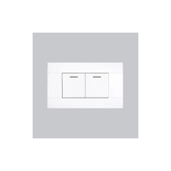 Interruptor doble blanco Cubull