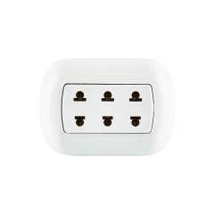 Toma corriente visible triple blanco Bticino económico