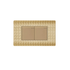 Interruptor doble dorado Cubull