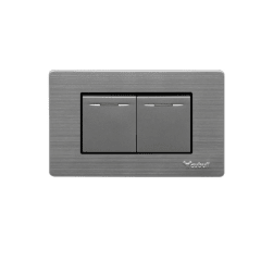 Interruptor doble gris Cubull