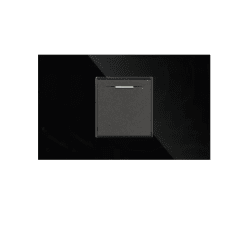Interruptor simple negro espejo Cubull