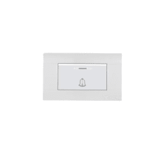 Pulsador timbre blanco Cubull