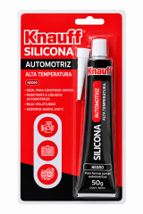 Silicona automotriz alta temperatura c/negro 50G Knauff