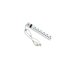 Supresor de pico 6 tomas c/blanco 1mt HOME LIGHT
