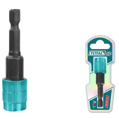 Porta punta alto torque 60mm 1/4'' hex liberador rapido industrial Total