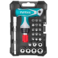 Set atornilladores y puntas  24pcs estuche TOTAL