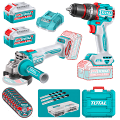 TALADRO 66Nm + AMOLADORA 1200W TOTAL