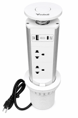 Tomacorriente empotrable torre USB y tipo C Cubull