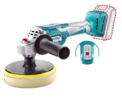 Pulidora angular inalámbrica 20v pantalla lsd 150mm base industrial Total
