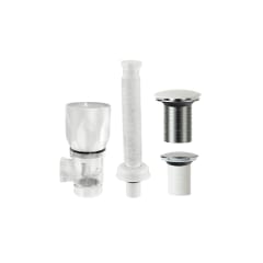 Juego de trampa botella y desagüe para lavadero push 1 1/4'' C&A