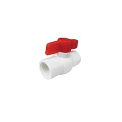 Llave de paso PVC 1'' c/rosca C&A