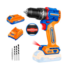 Taladro Percutor Inalámbrico 20v 52nm + 1bat 2.0ah+cargador WADFOW