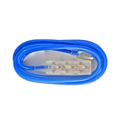 Extensión eléctrica 5 mt 3 tomas azul Home Light